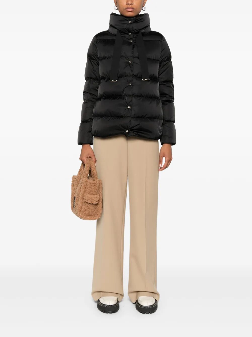 HERNO Women's Satin Cape Jacket