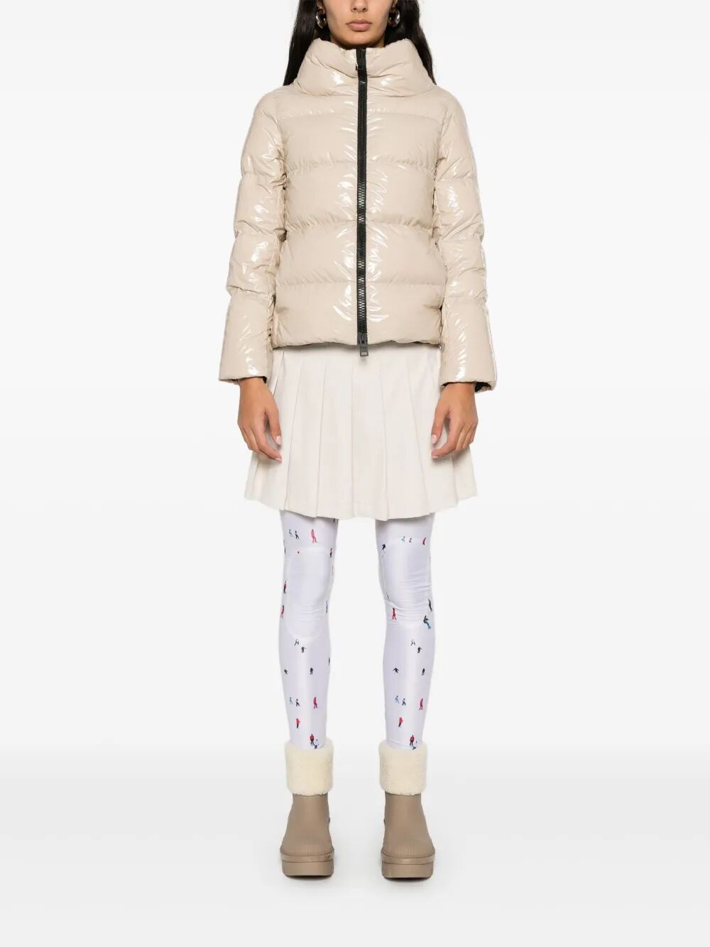 HERNO Glossy Finish Puffer Jacket - Women's Outerwear