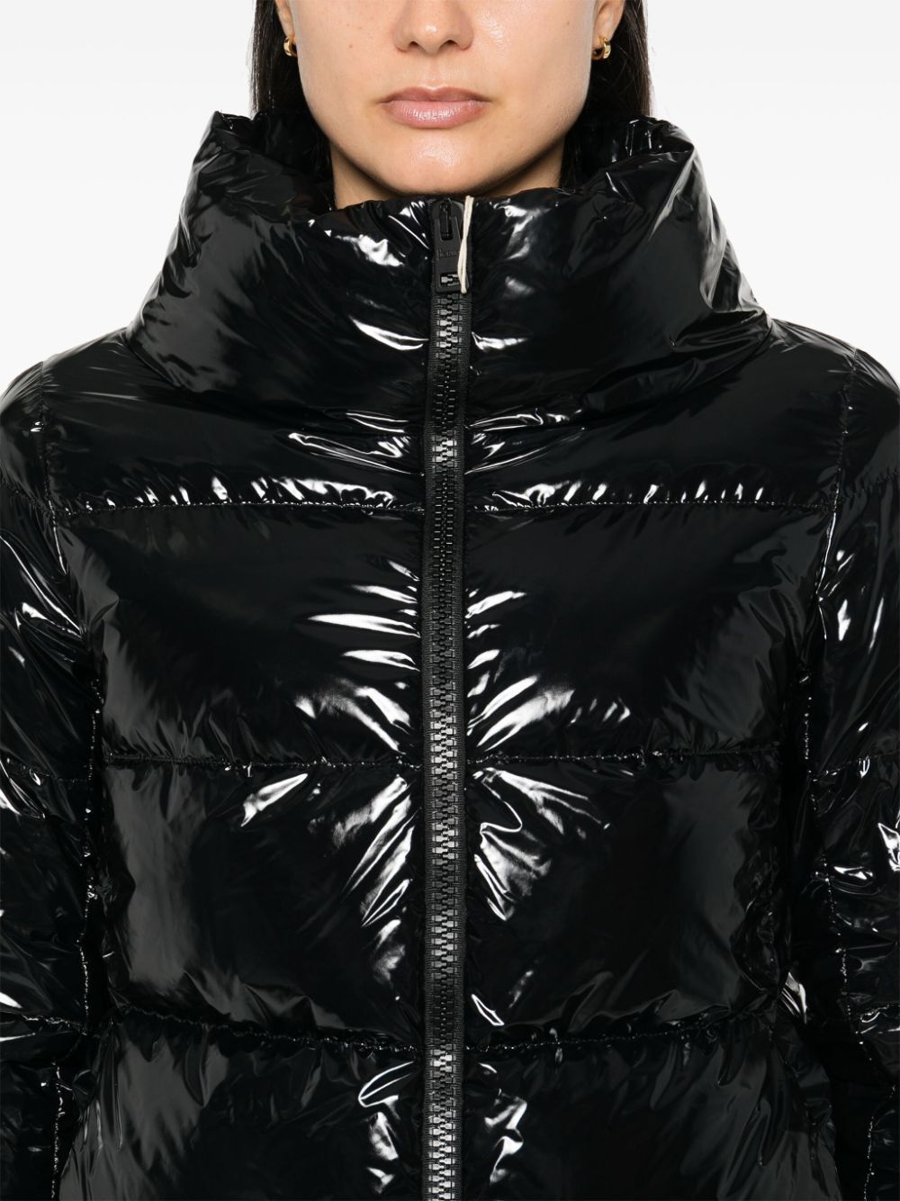 HERNO Glossy Mini Puffer Jacket for Women