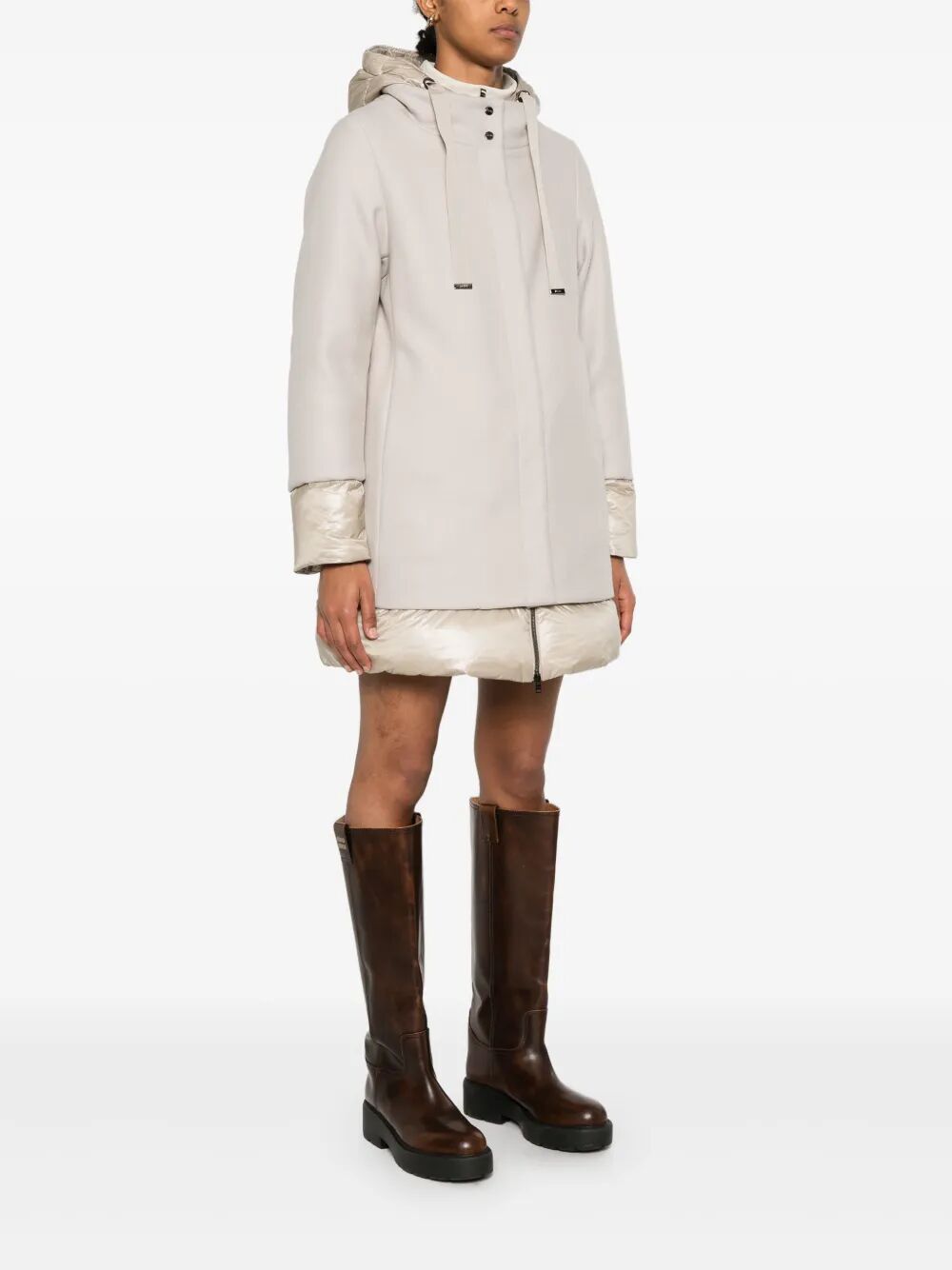 HERNO Flared Padded Wool Jacket for Women - FW25