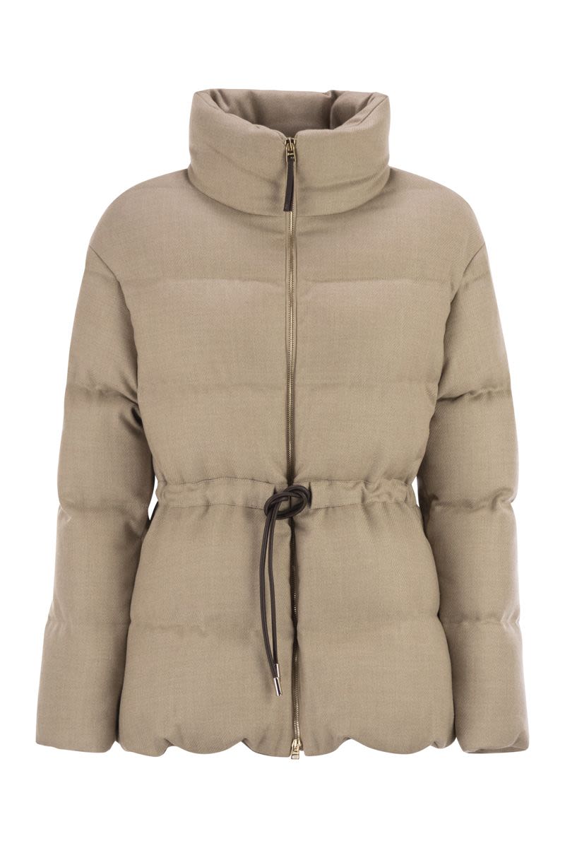 HERNO Mini Virgin Wool Duvet Parka Jacket
