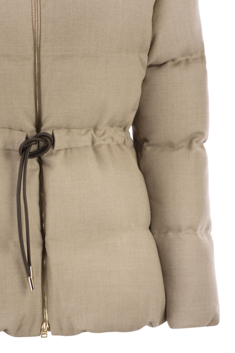 HERNO Mini Virgin Wool Duvet Parka Jacket