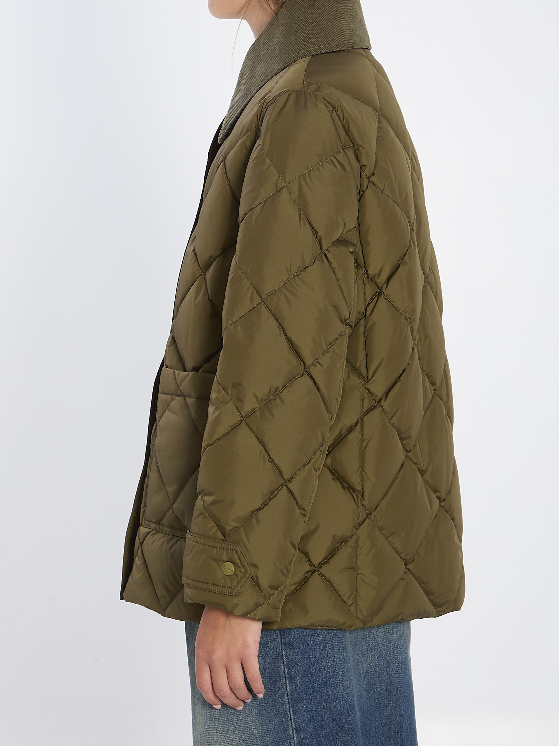 HERNO Short Quilted Down Parka Jacket for Women