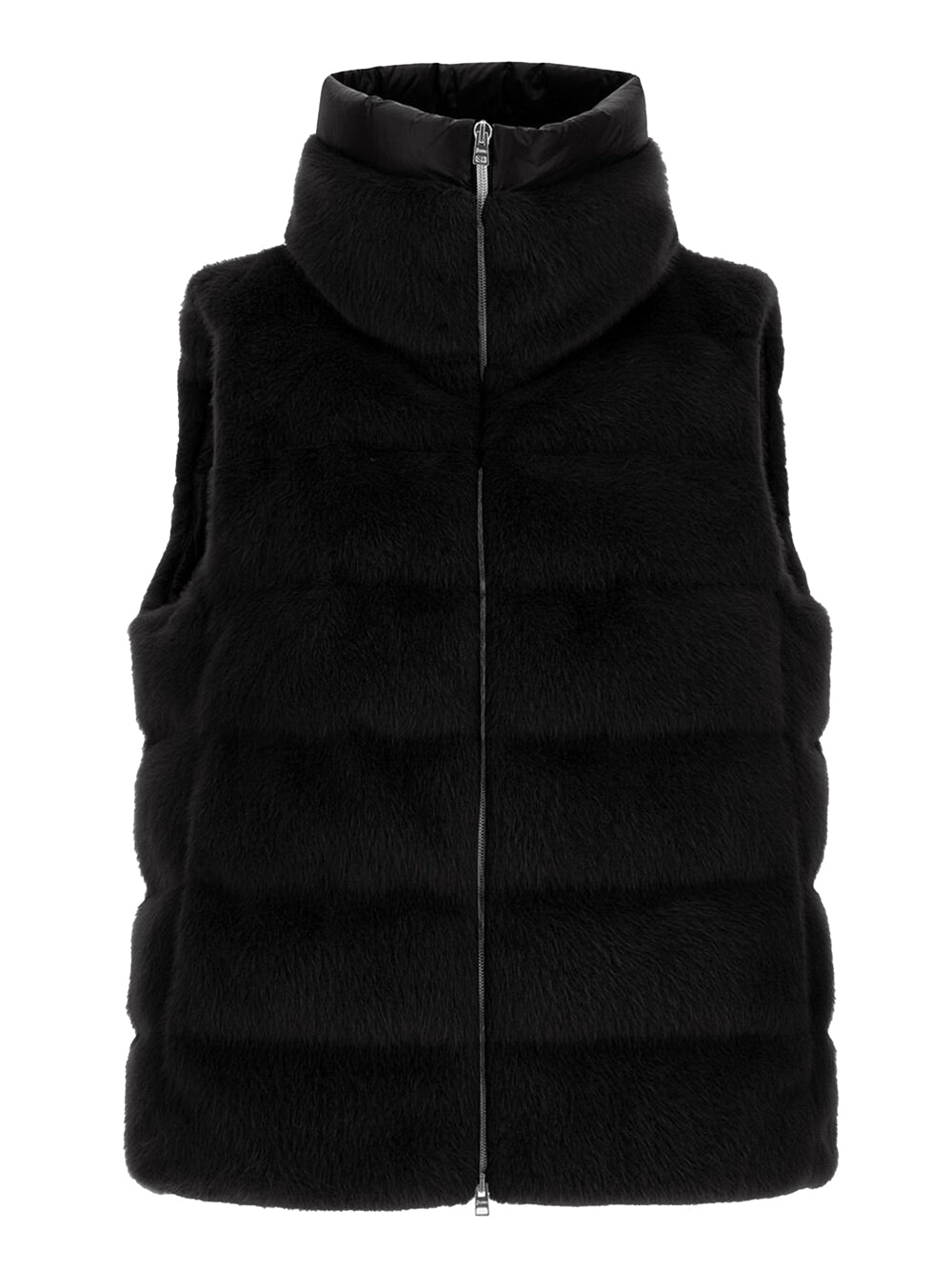 HERNO Eco Fur Quilted Padded Gilet for Women