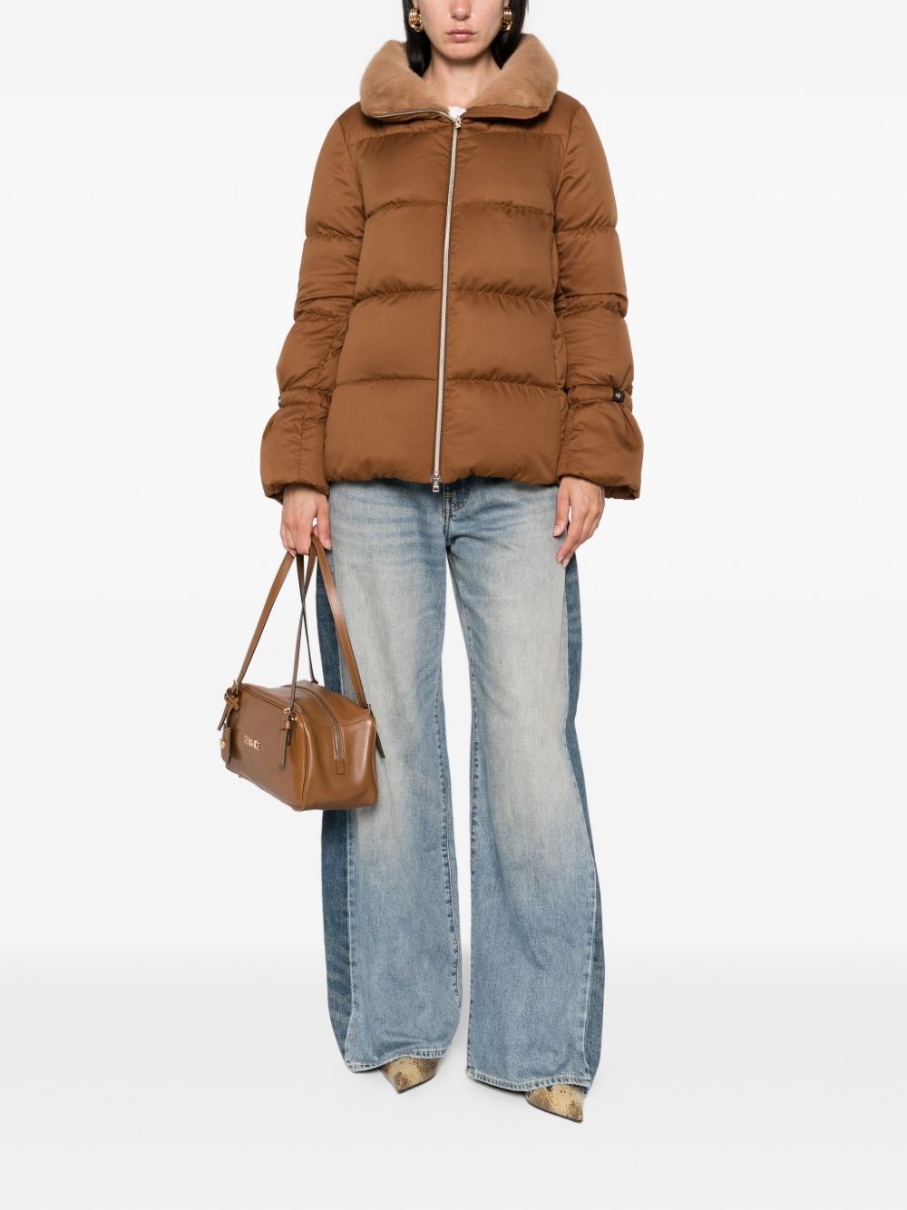 HERNO Quilted Design Jacket with Faux-Fur Trim for Women - FW25