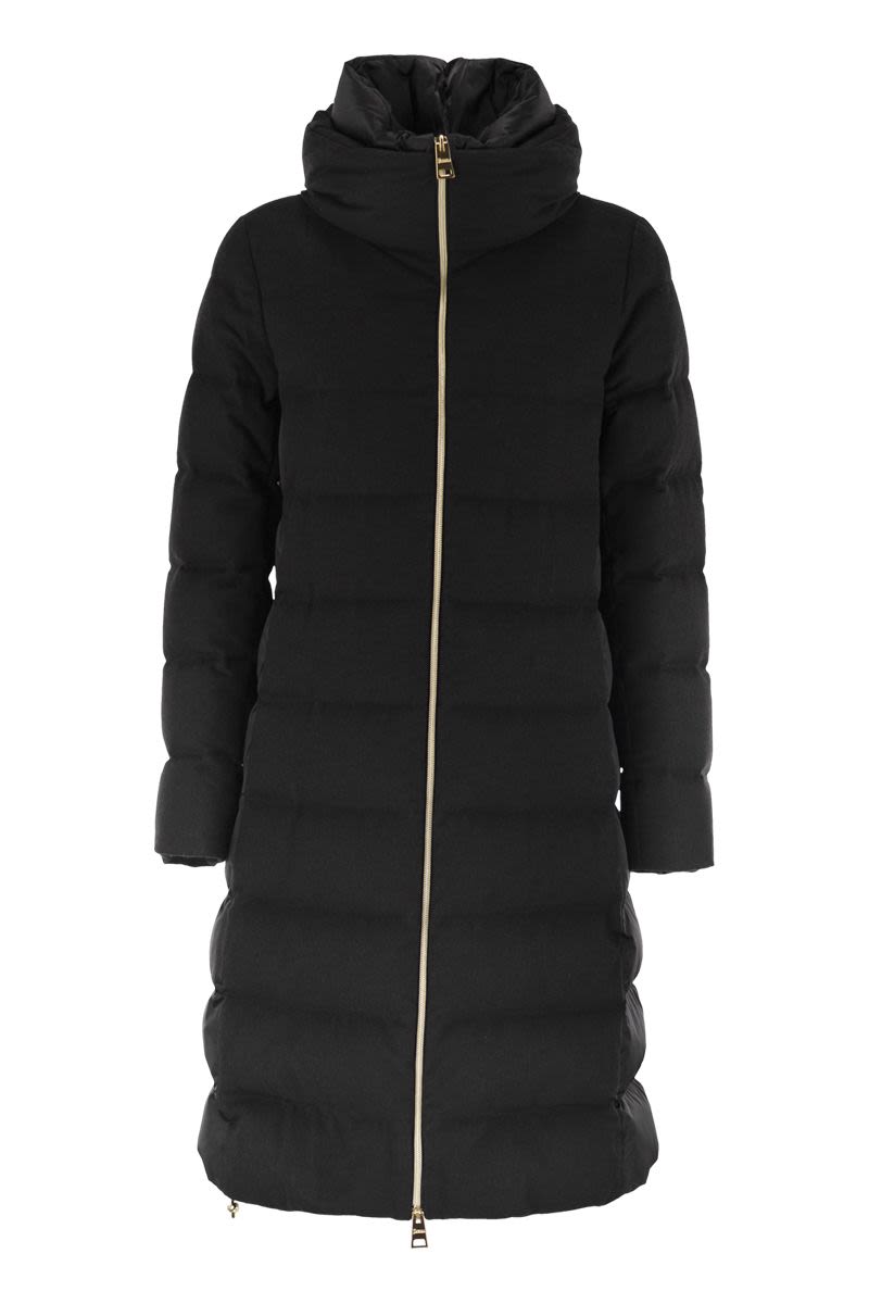 HERNO Mid-Length Women's Jacket with Silk and Cashmere Blend