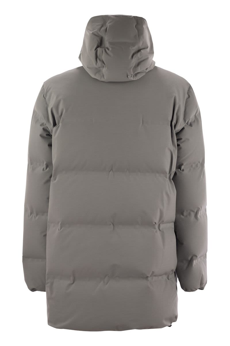 HERNO Long Laminated Down Jacket for Men