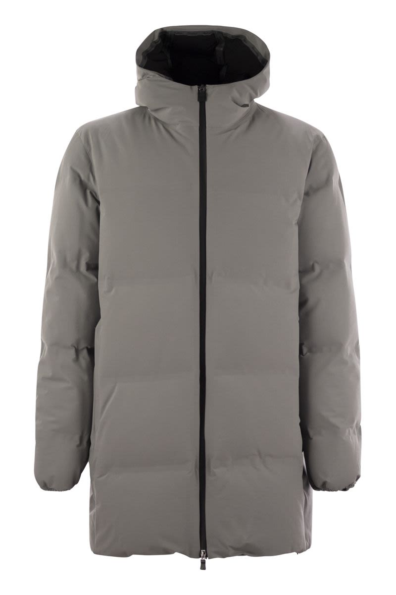 HERNO Long Laminated Down Jacket for Men