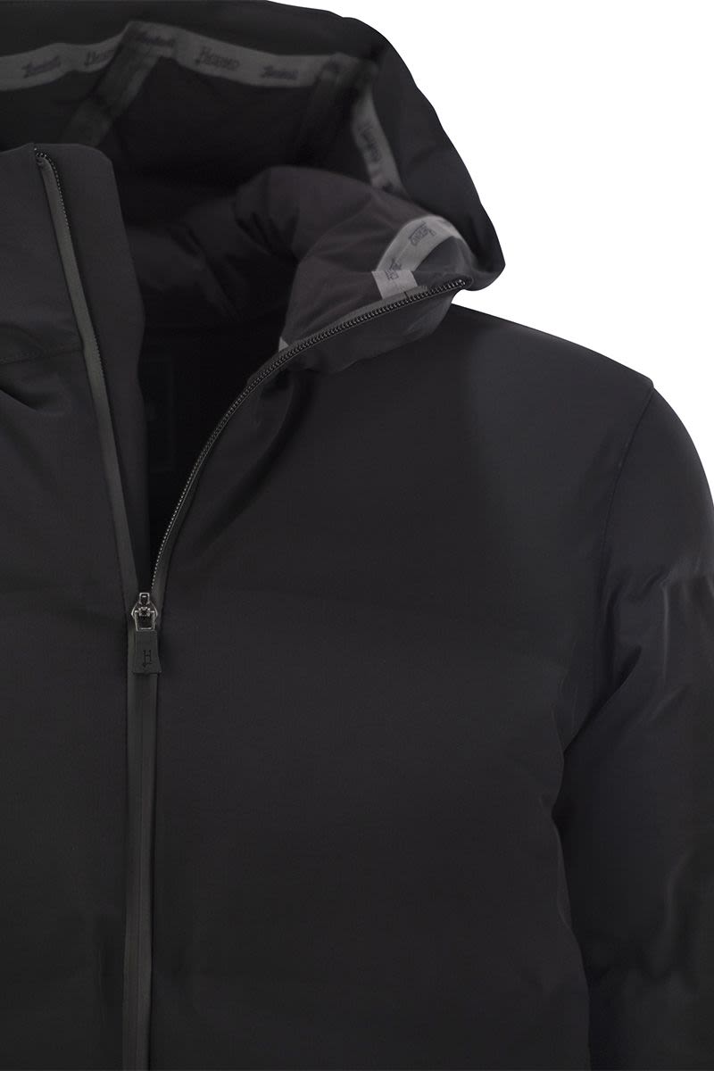 HERNO Long Down Jacket with Maxi High Collar