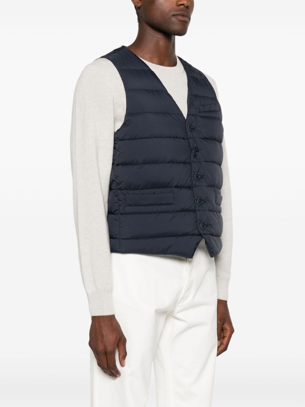 HERNO Lightweight Down-Feather Mini Vest for Men