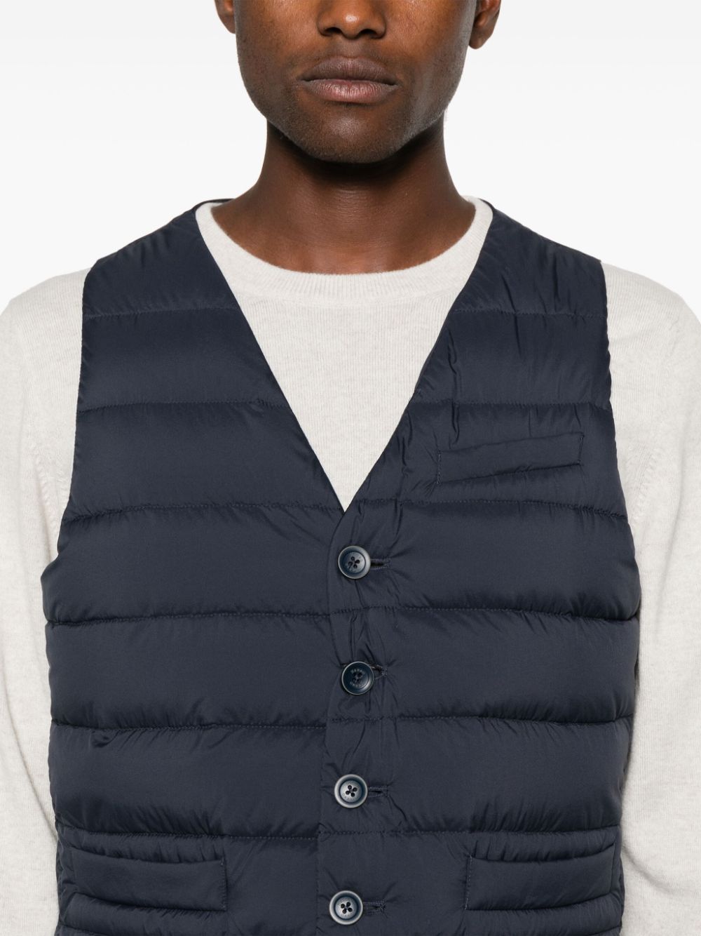 HERNO Lightweight Down-Feather Mini Vest for Men
