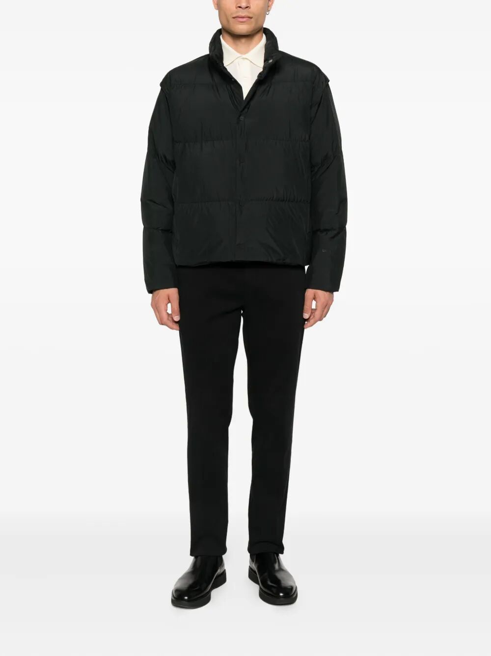 LAMINAR High-Neck Quilted Jacket for Men