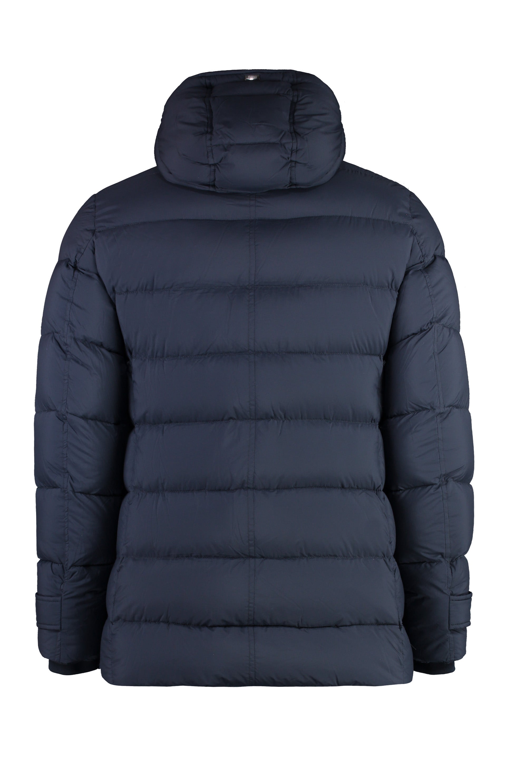 HERNO Men's Hooded Nylon Down Jacket