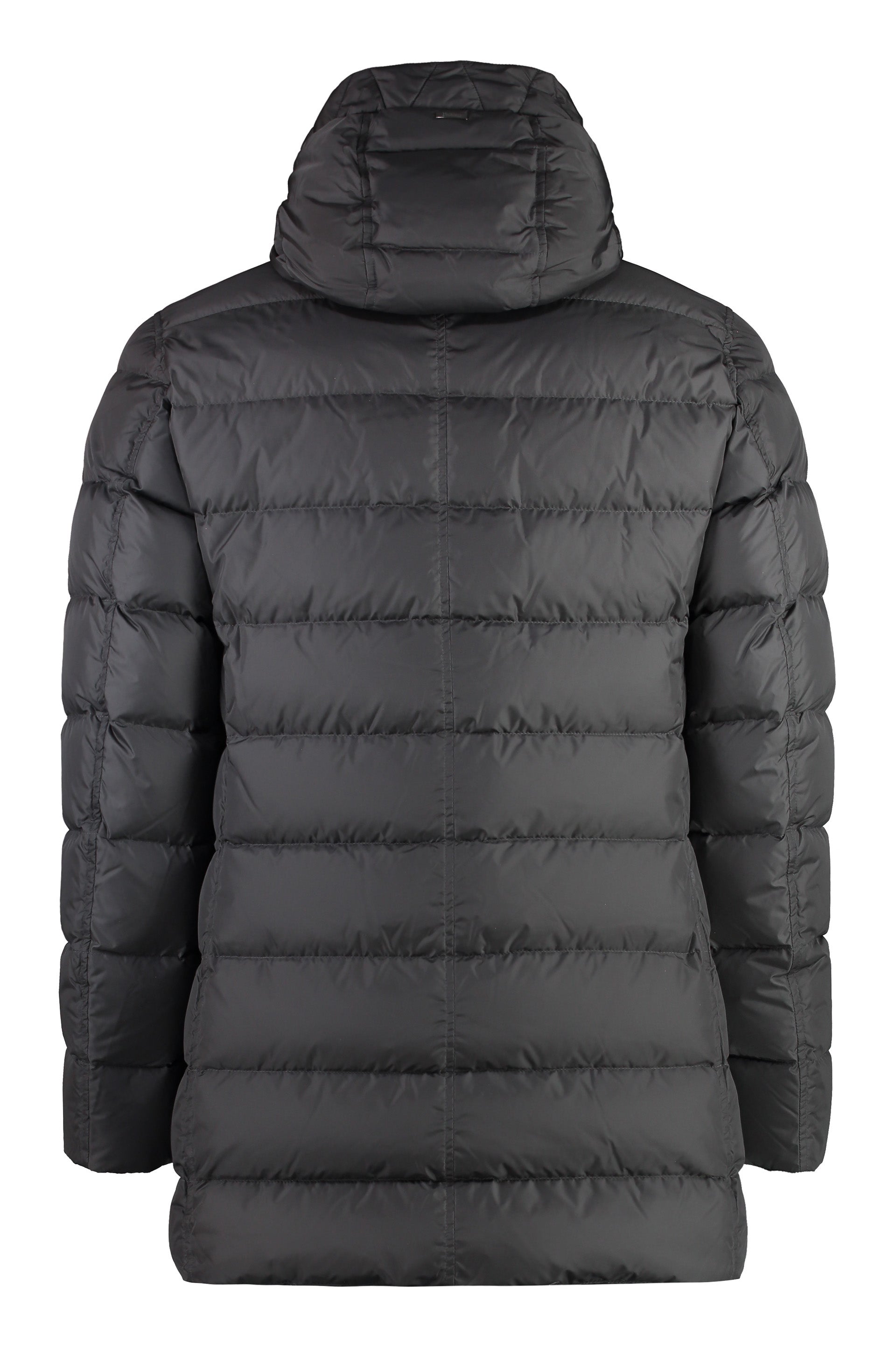 HERNO Men's Hooded Nylon Down Jacket
