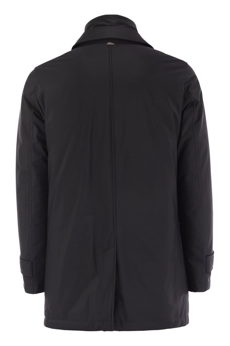 HERNO Men's Long Down Jacket with Buttons