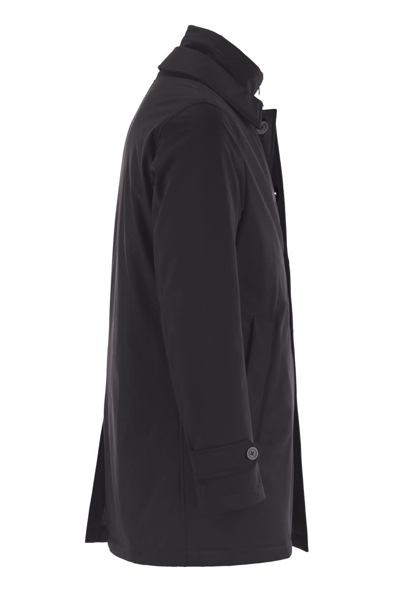 HERNO Men's Long Down Jacket with Buttons