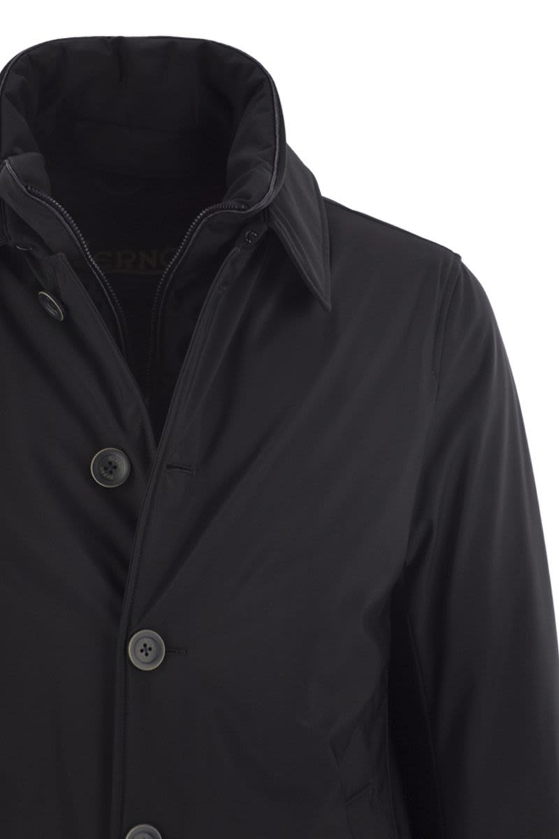 HERNO Men's Long Down Jacket with Buttons