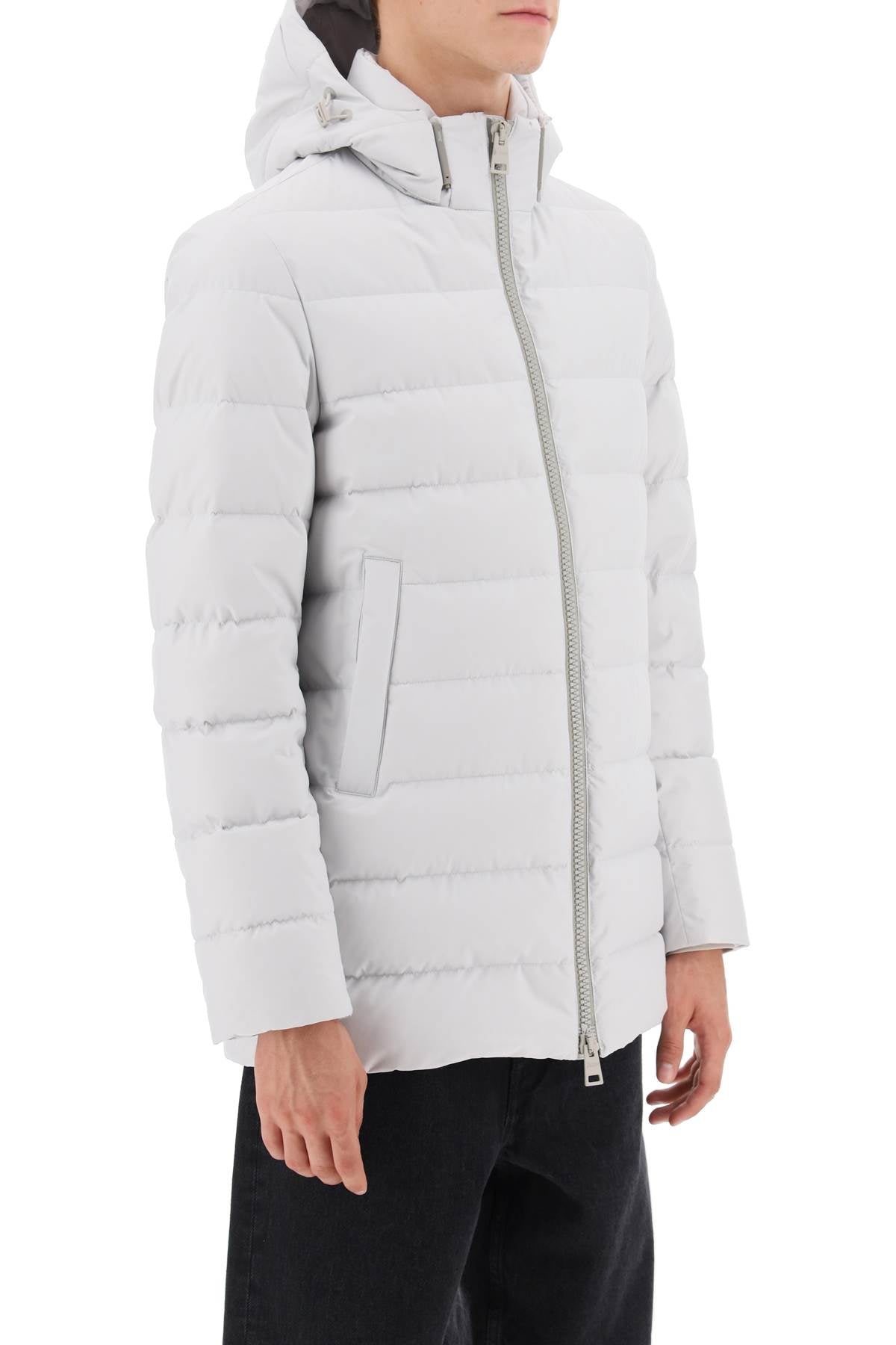 HERNO Medium Hooded Down Jacket for Men