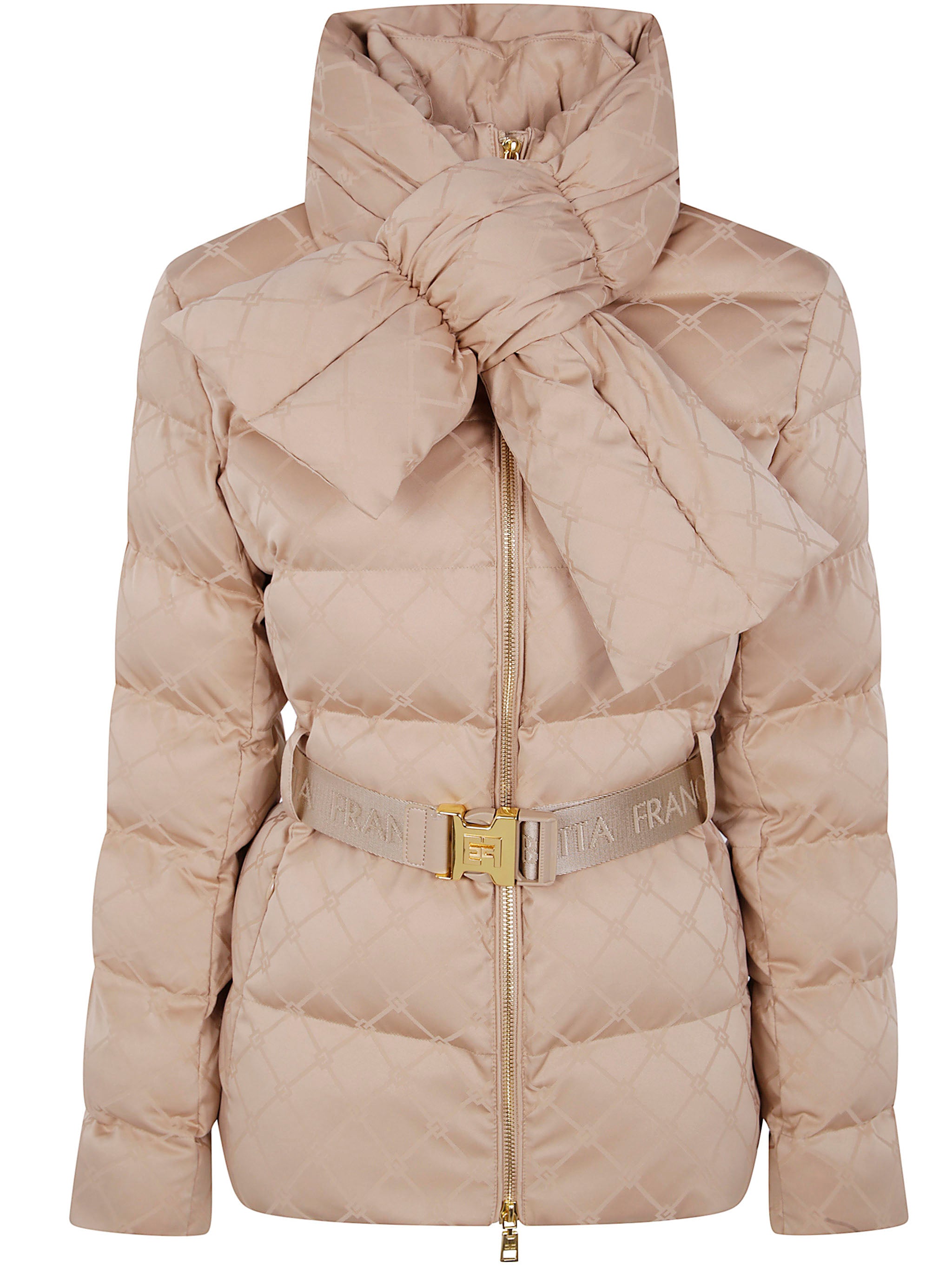 ELISABETTA FRANCHI Padded Jacket with Belt - Women