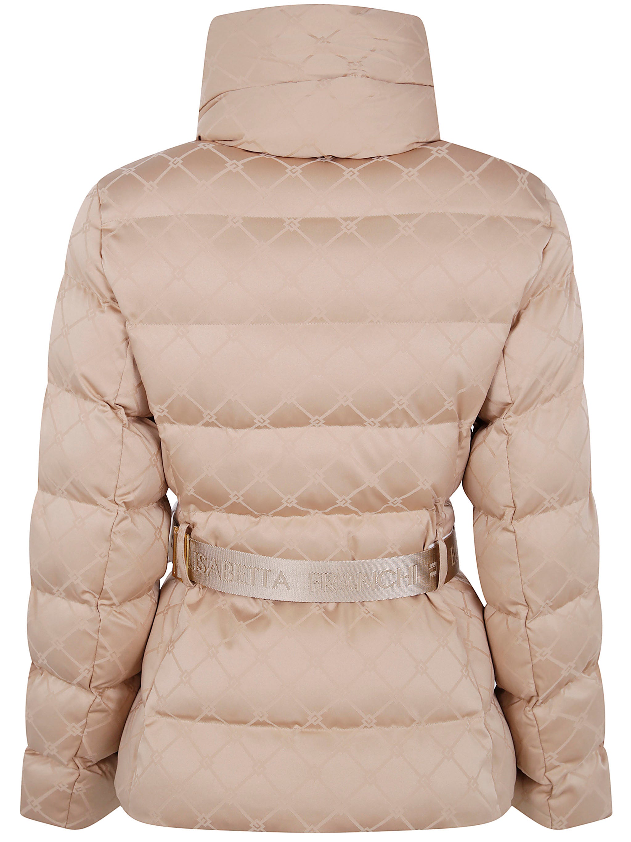 ELISABETTA FRANCHI Padded Jacket with Belt - Women
