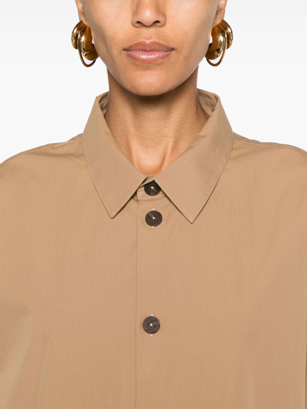 STUDIO NICHOLSON Classic Cotton Shirt for Women - Short Sleeves