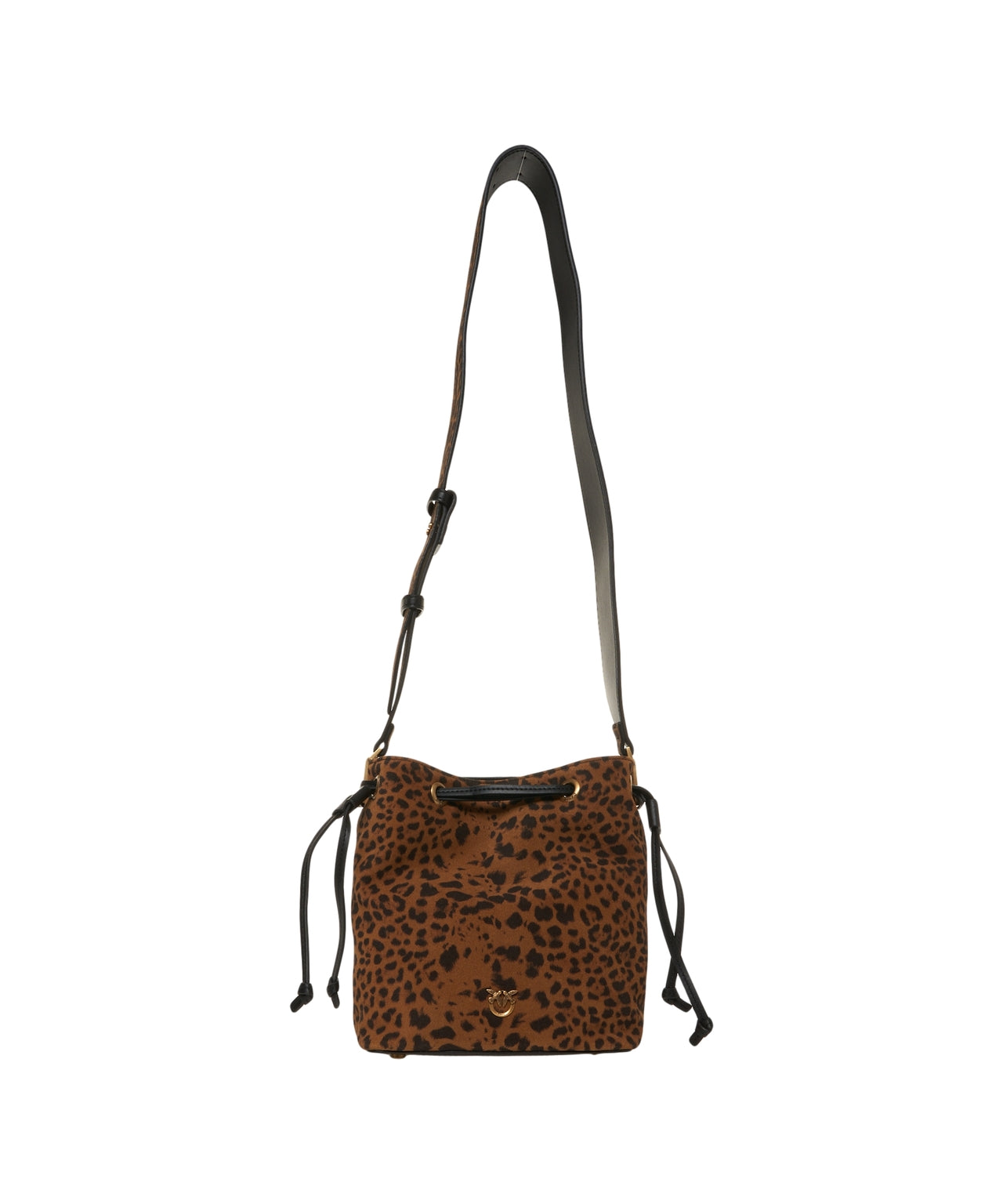 PINKO Mini Bucket Handbag with Animal Print Design
