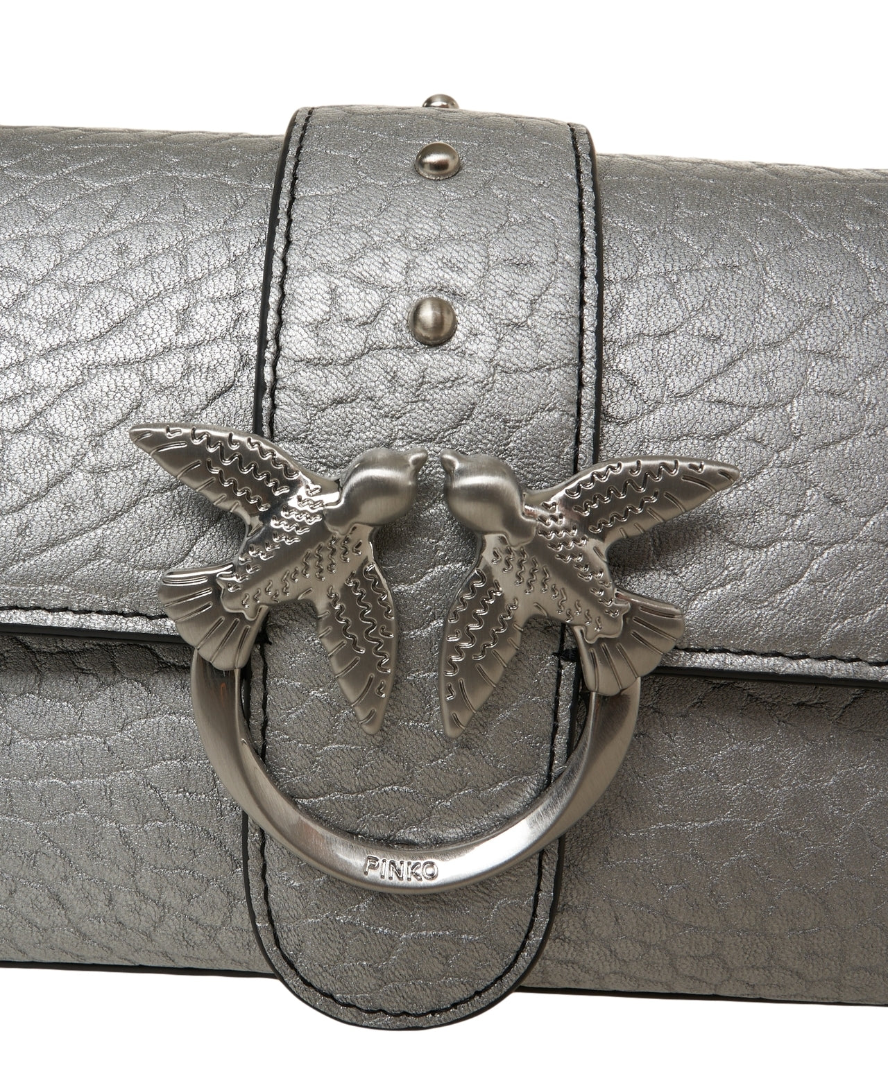 PINKO Mini Shoulder Handbag with Iconic Buckle