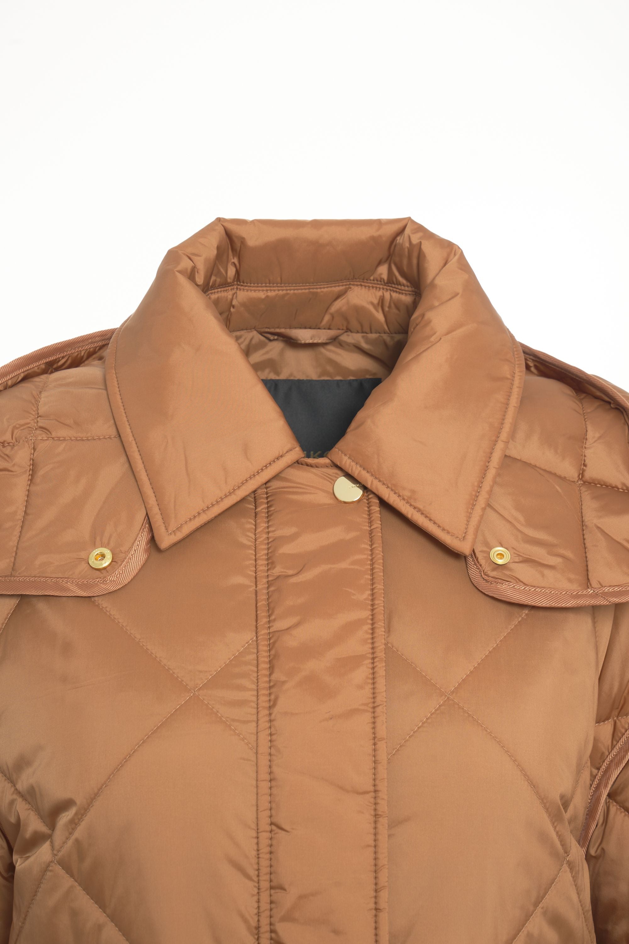 PINKO Quilted Jacket with High Collar and Flap Pockets - Oversized Fit