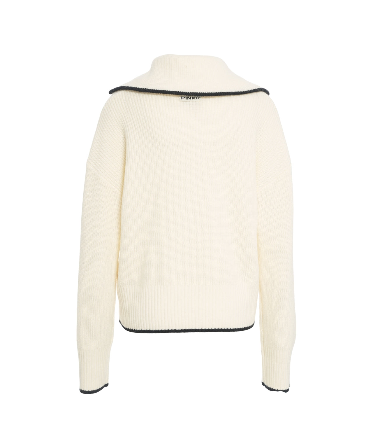 PINKO Chic Half-Zip Knit Jumper