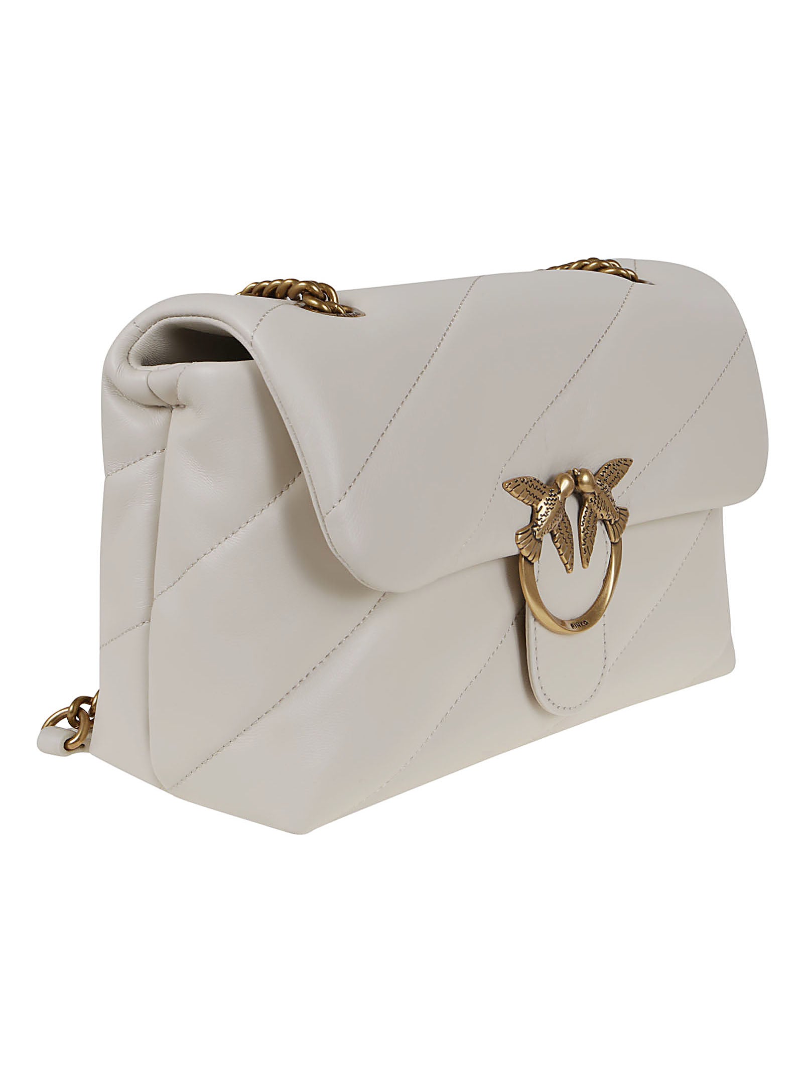 PINKO Chic Mini Crossbody Handbag - W26 x H16 x D11 cm