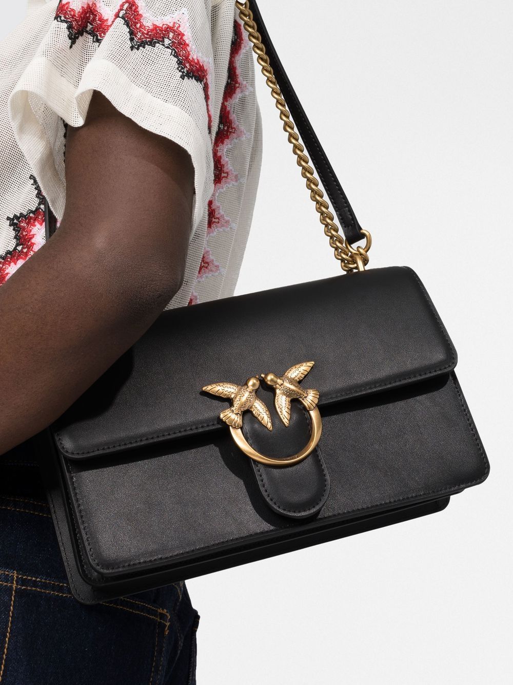 PINKO Chic Mini Crossbody Handbag