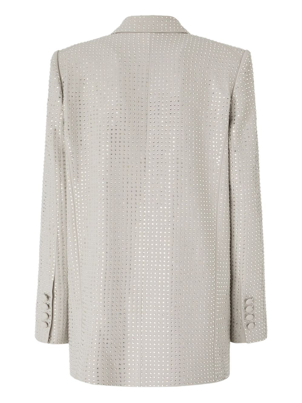 PINKO Double-Breasted Blazer with Rhinestone Embellishments