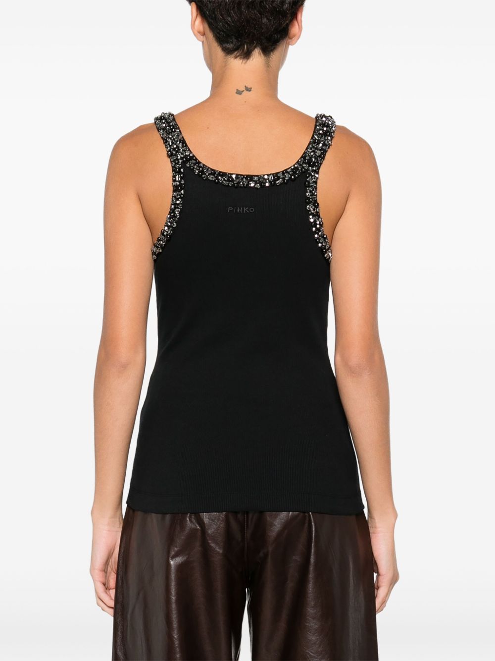 PINKO Elegantly Ribbed Tank Top for Women