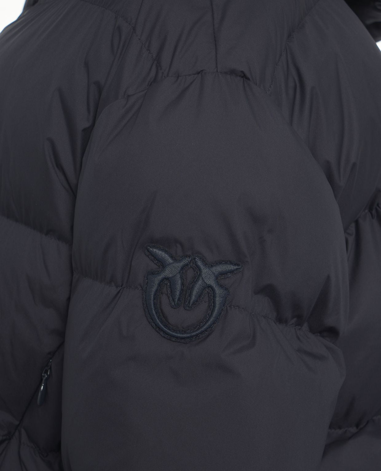 PINKO Women's Mini Puffer Jacket with High Collar