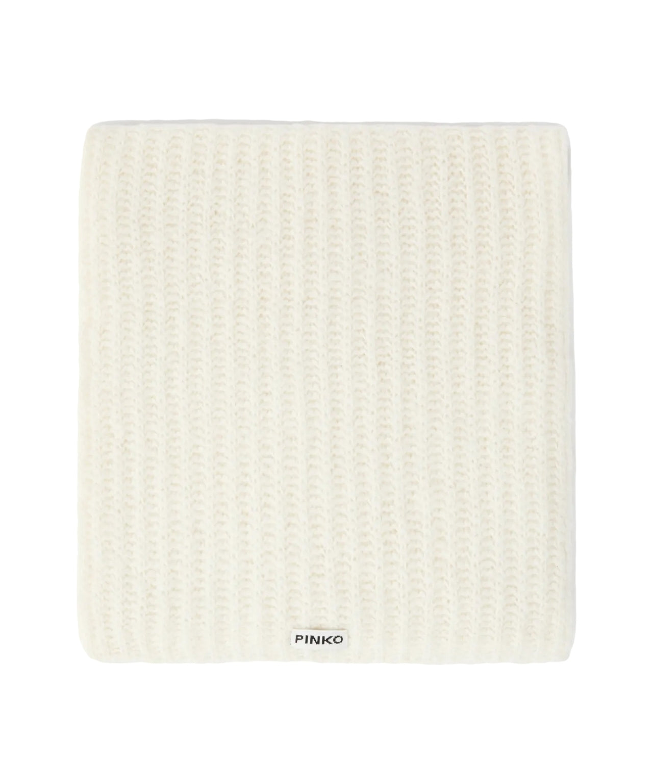 PINKO Ribbed Knit Scarf 208 x 47 cm