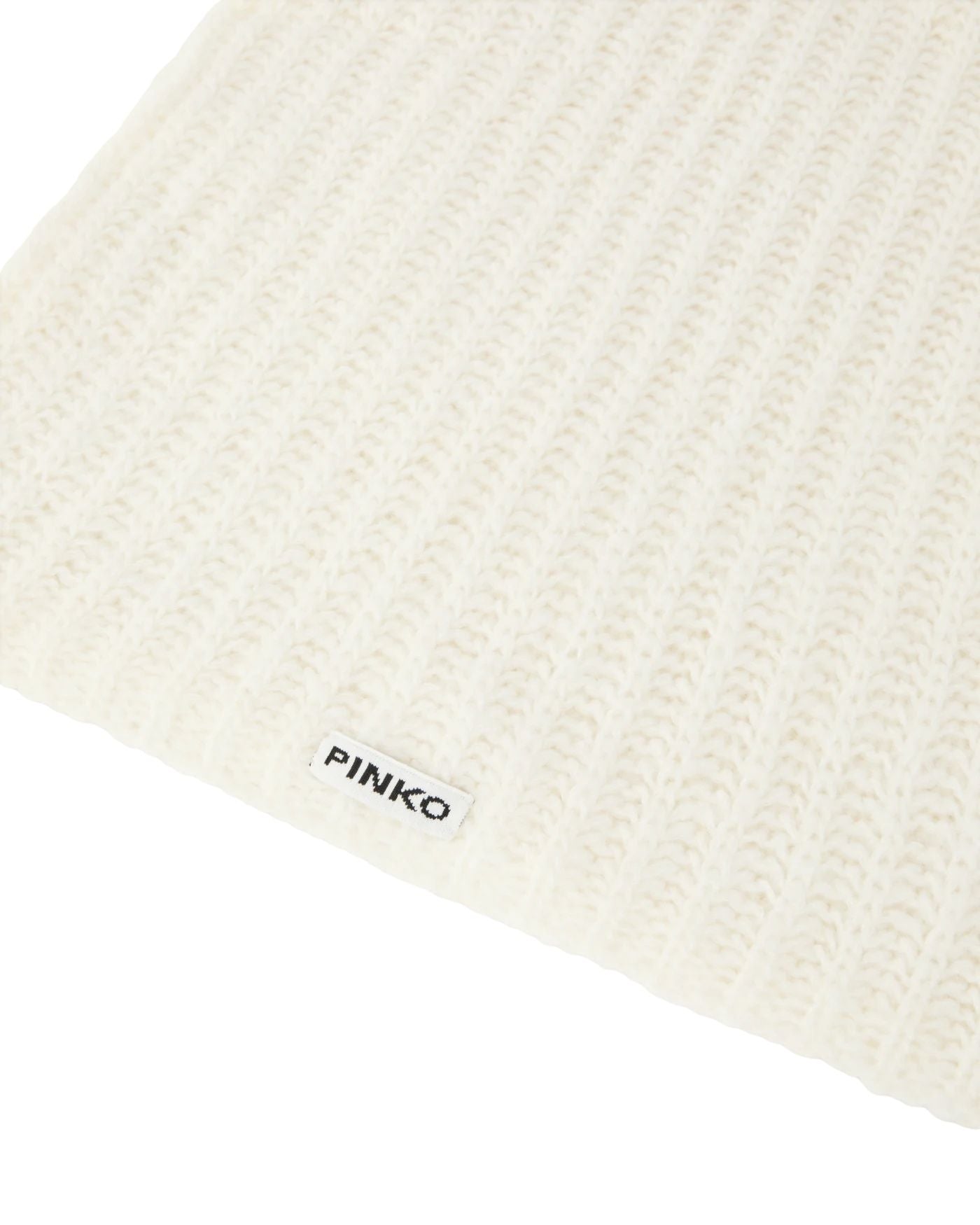 PINKO Ribbed Knit Scarf 208 x 47 cm