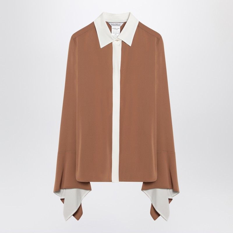 MAX MARA Fluid Fit Silk Colour-Block Blouse
