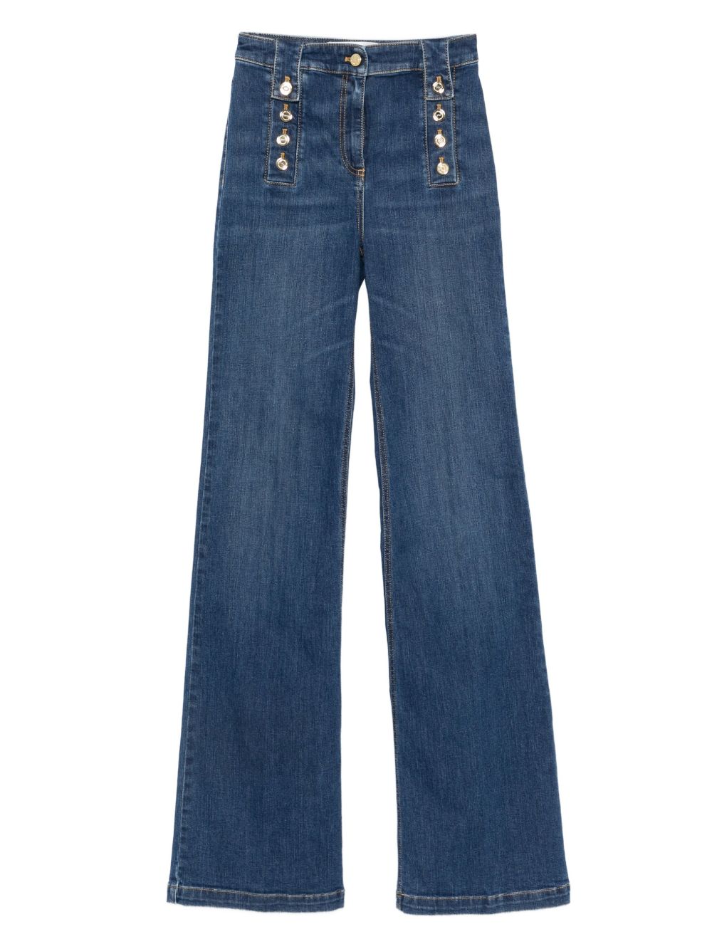 ELISABETTA FRANCHI High-Waisted Denim Jeans