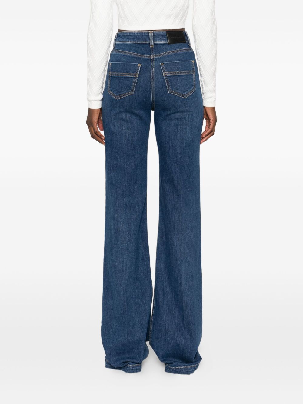 ELISABETTA FRANCHI High-Waisted Denim Jeans
