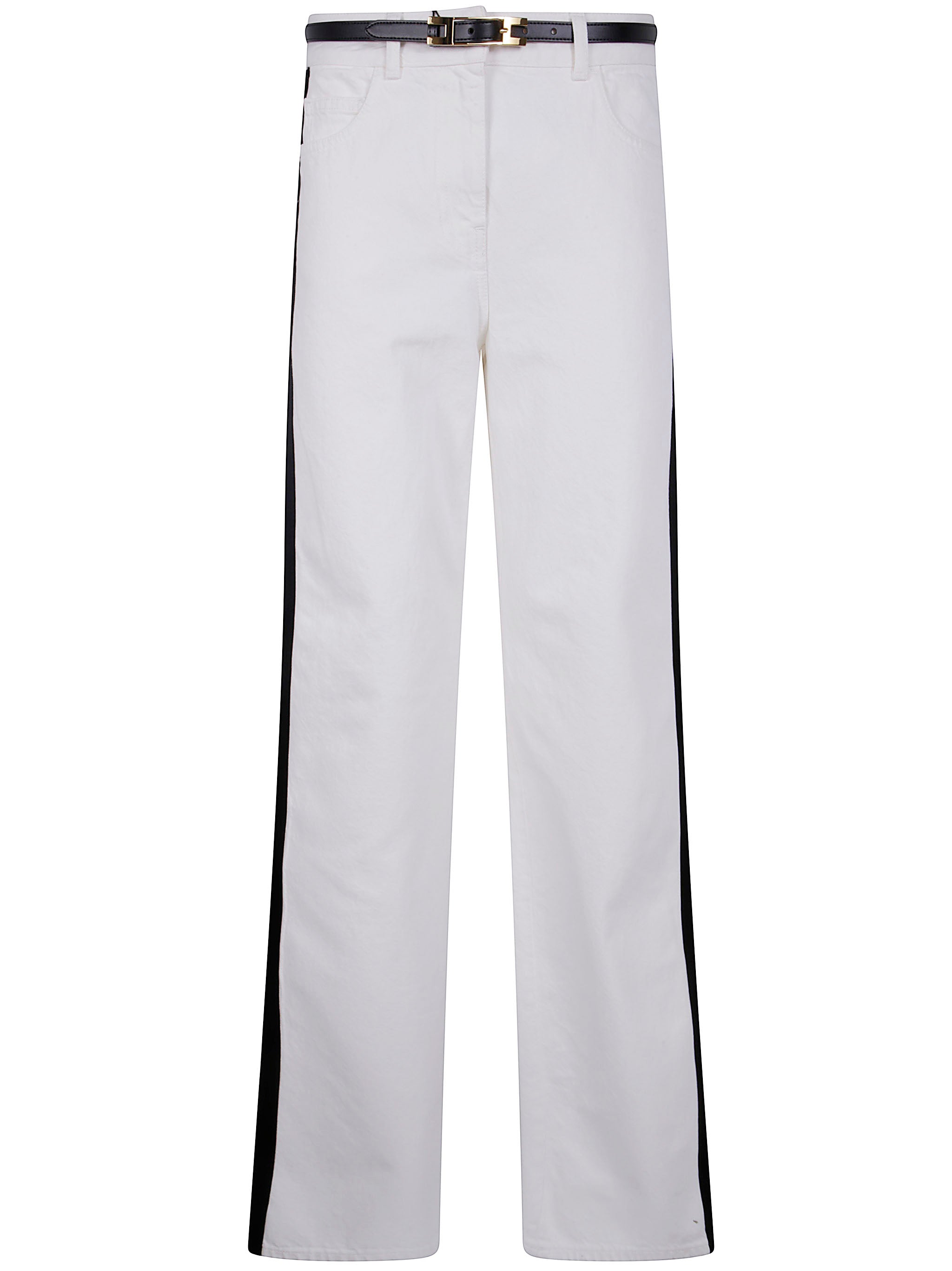 ELISABETTA FRANCHI Contrast Band Jeans for Women - FW25 Collection