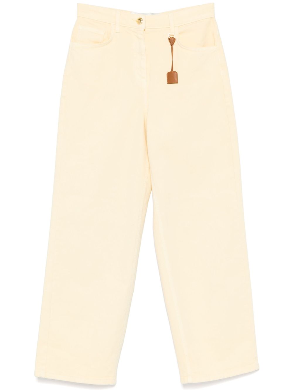 ELISABETTA FRANCHI Stretch Cotton Blend Trousers for Women