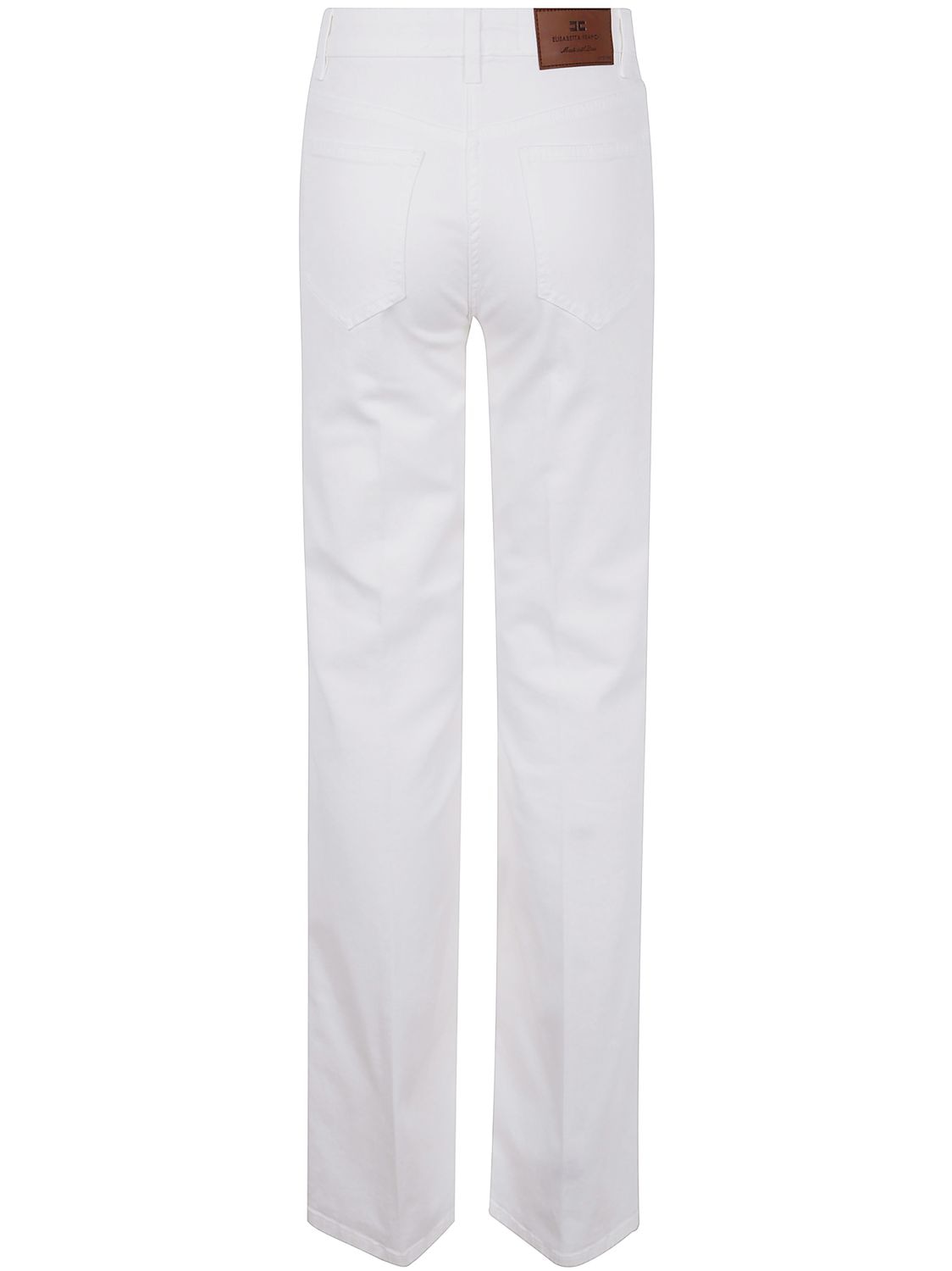 ELISABETTA FRANCHI Wide Leg Denim Trousers for Women