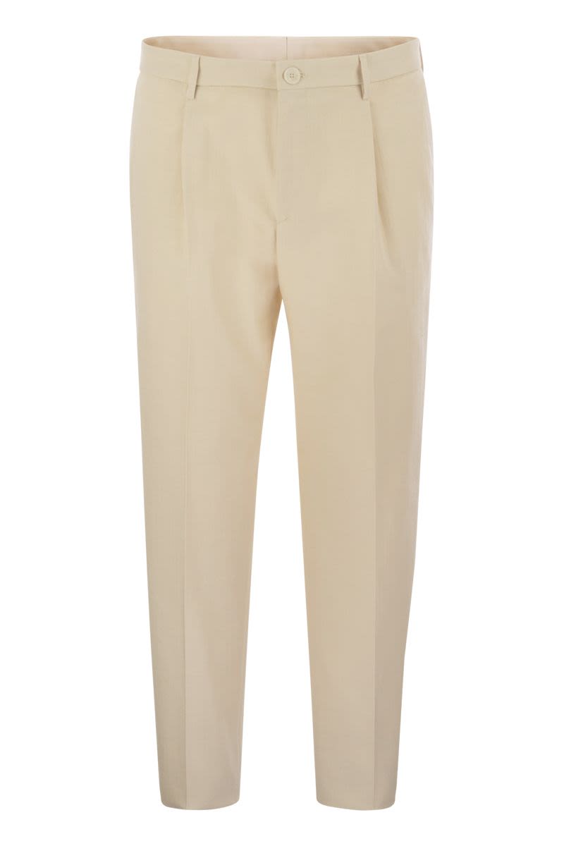 TAGLIATORE Men's Regular Fit Stretch Cotton-Blend Trousers