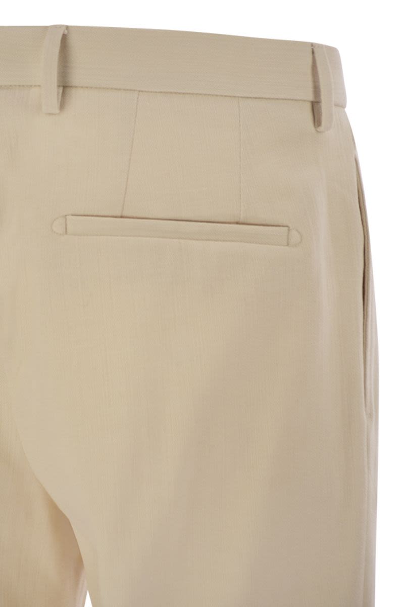 TAGLIATORE Men's Regular Fit Stretch Cotton-Blend Trousers