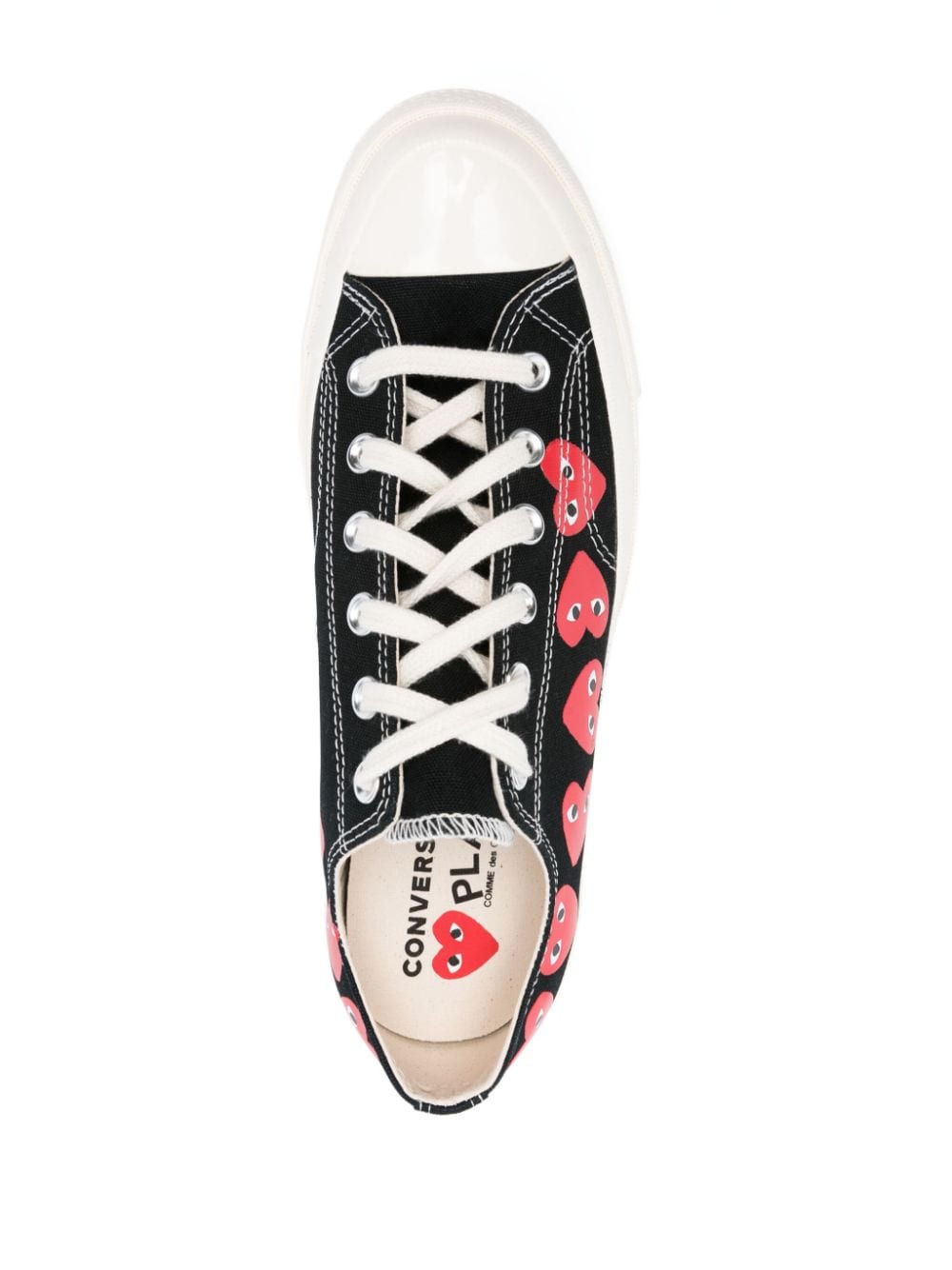COMME DES GARÇONS PLAY Signature Heart Print Low-Top Sneakers