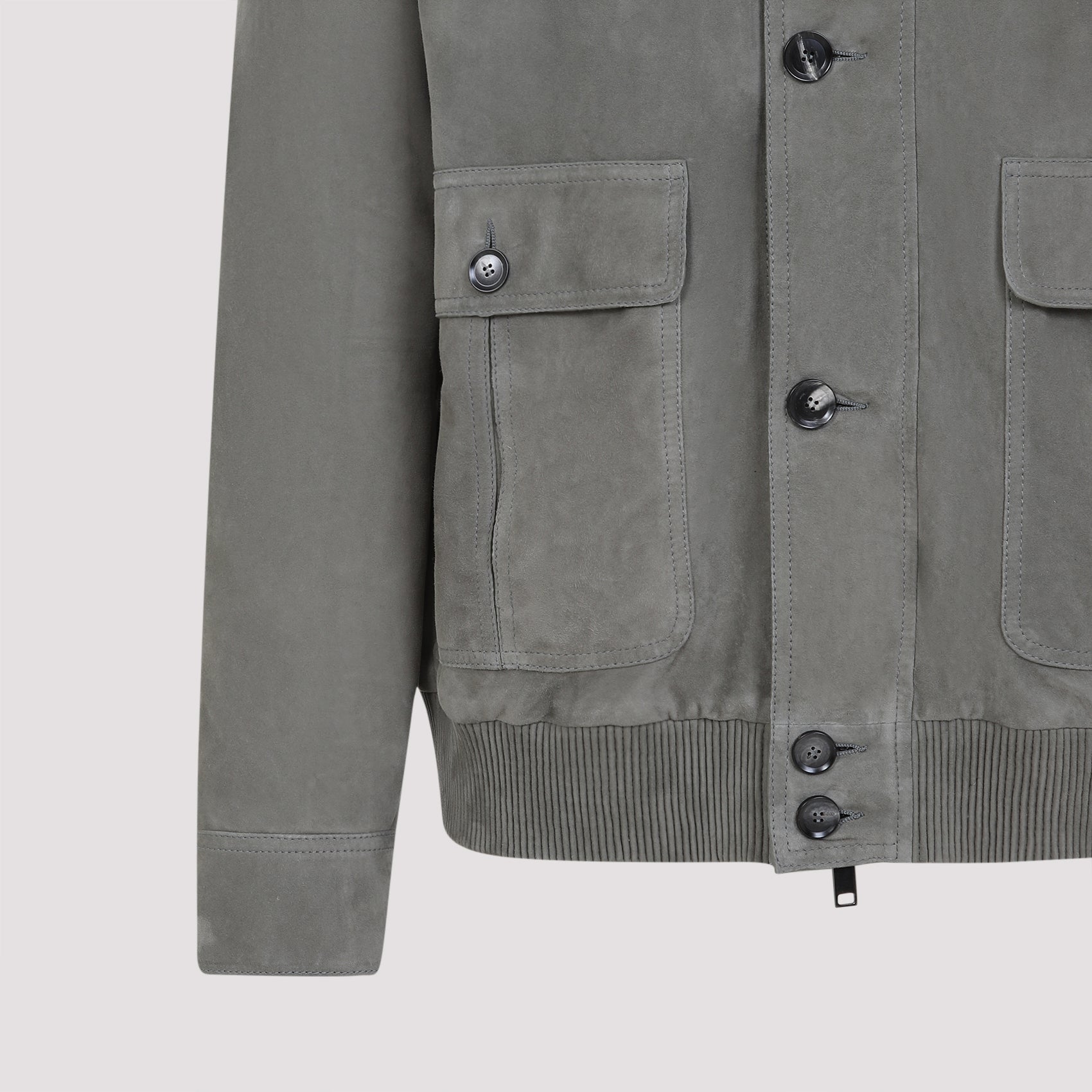 BRIONI Men's Suede Leather Blouson Jacket