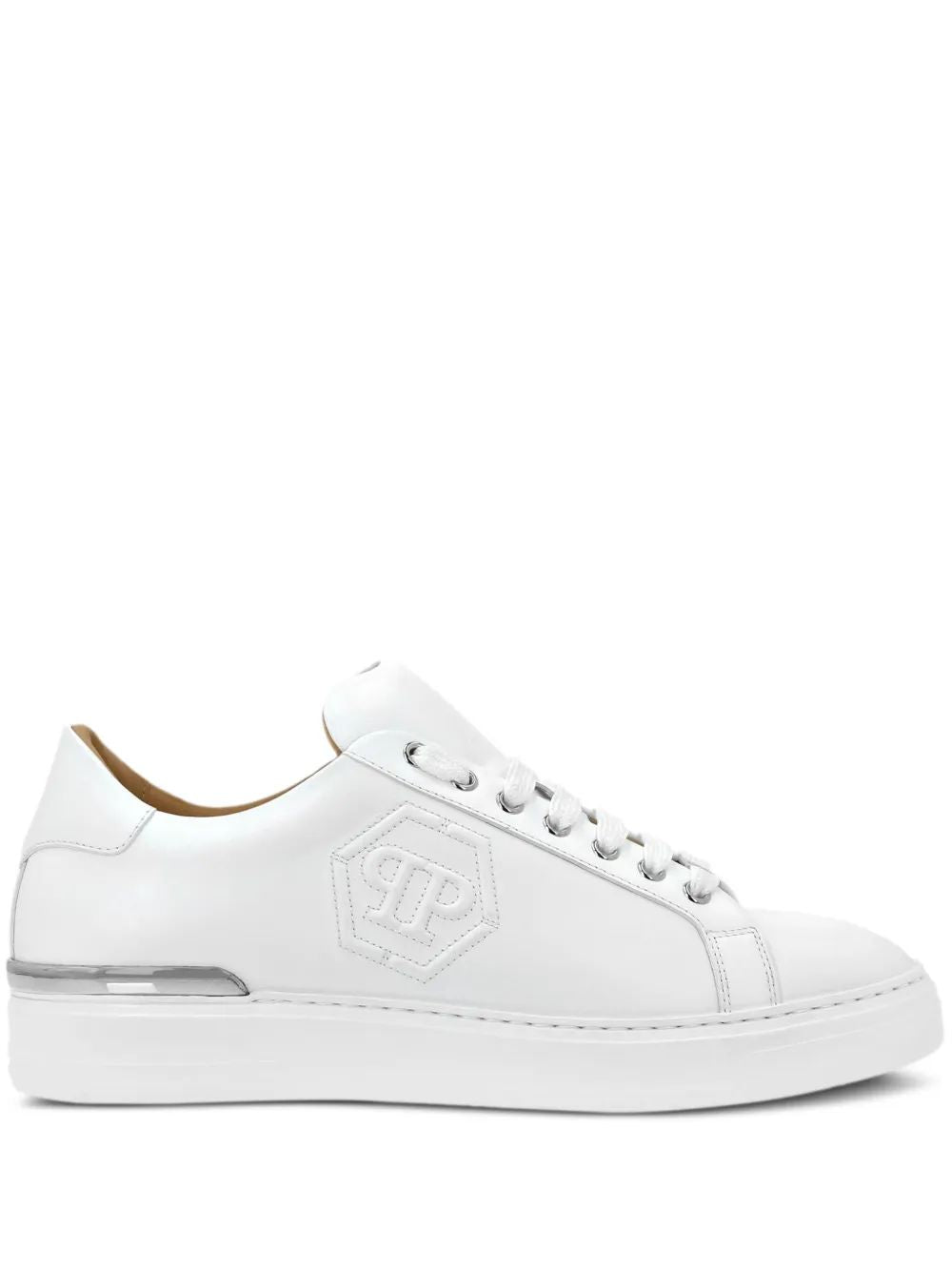 PHILIPP PLEIN Embossed Leather Sneakers for Men