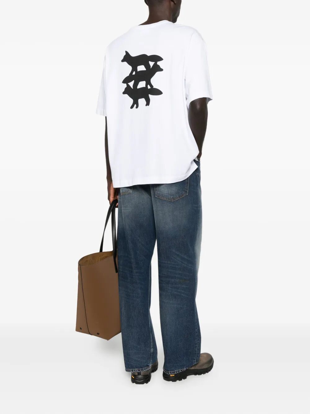 MAISON KITSUNÉ Oversized Fit Fox Graphic T-Shirt