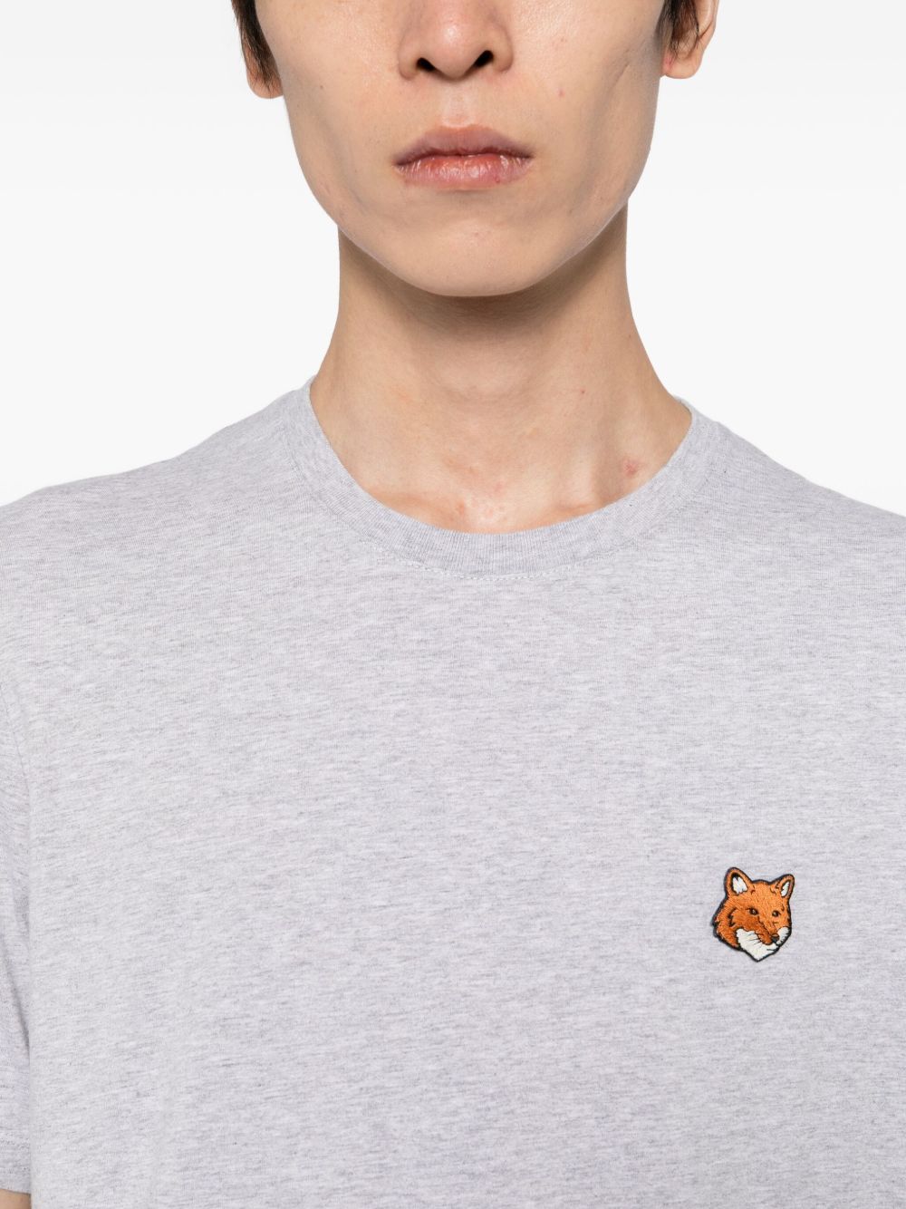 MAISON KITSUNÉ Fox Head Cotton T-Shirt - Men's - Fall 2025