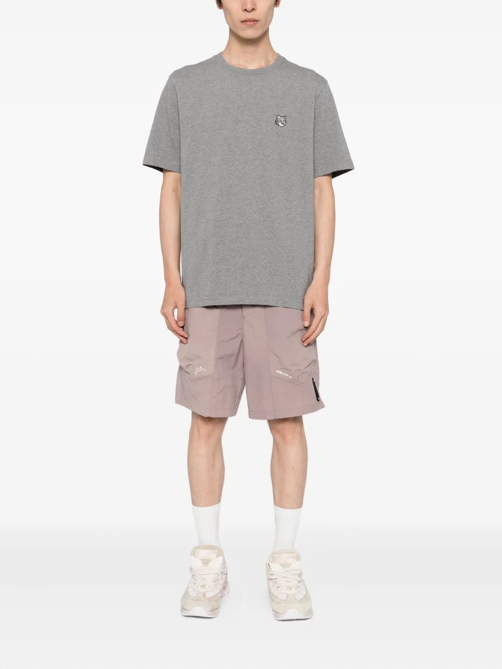 MAISON KITSUNÉ Comfort T-Shirt with Iconic Fox Head - Mini Fit